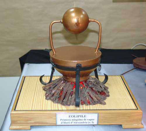 02 Eolipile Màquina de vapor d'Heró segle I