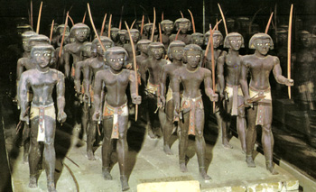Baix Egipte 33 M.E.El Caire Soldats nubis Mesehti