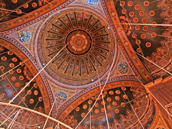 Baix Egipte 47 El Caire Cúpula de la mesquita de Mohammet Ali